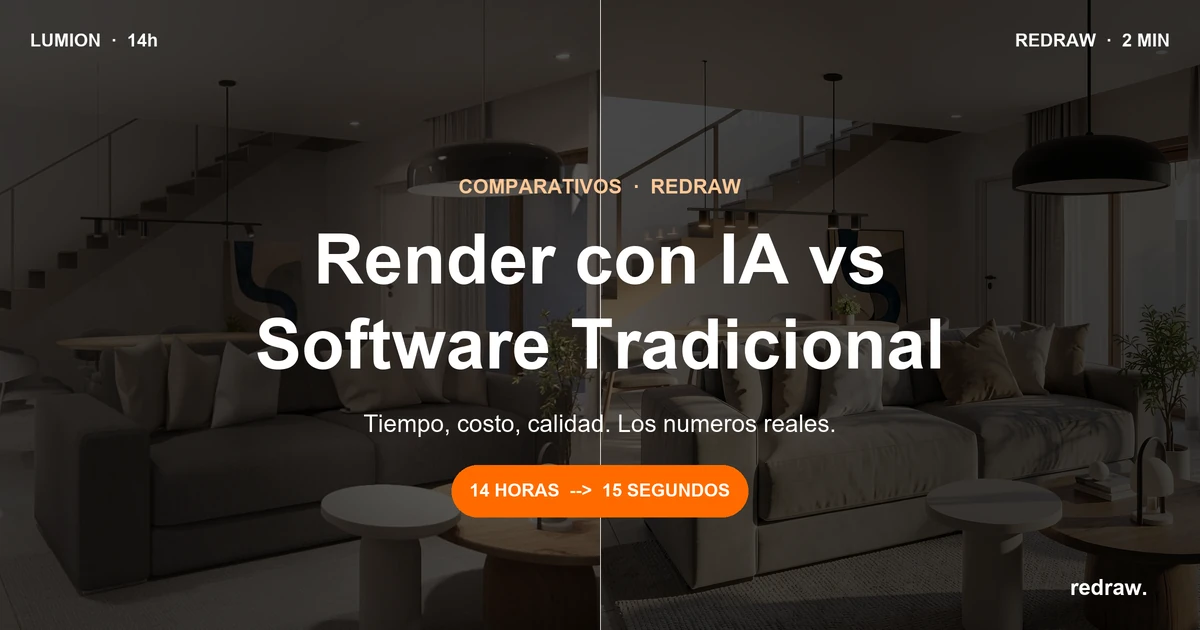Render con IA vs Software Tradicional: Comparativo Completo 2026